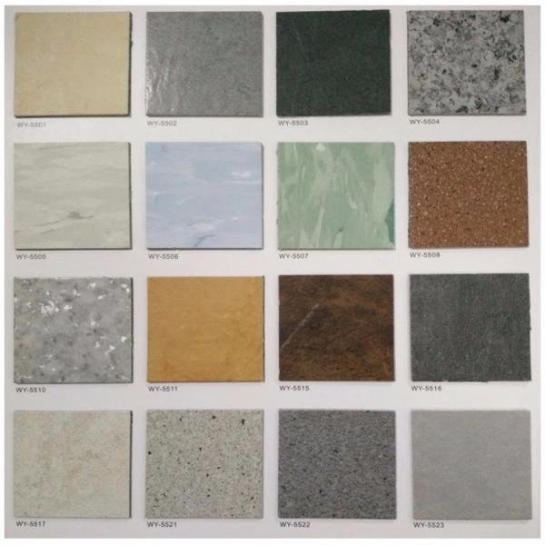 Marble Grain PVC Vinyl Flooring For Hospital School Hotel Simple Color