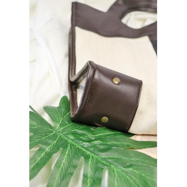 PU Portable Woven Travel Canvas Tote Bags