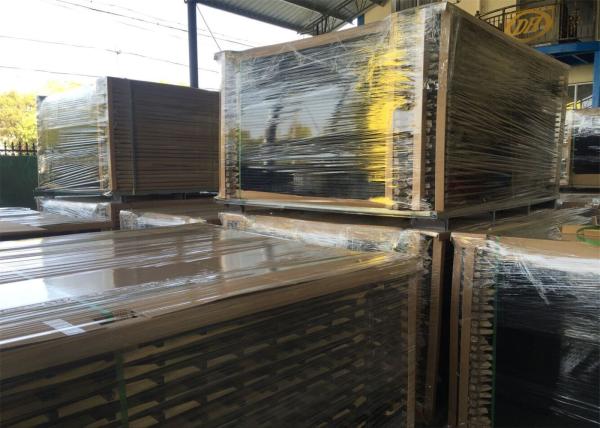 Garrison Security Tubular Fence Panels 2.1m*2.4m Minimum 60 microns interpon powder coated blacc Rails 40mm*1.6mm