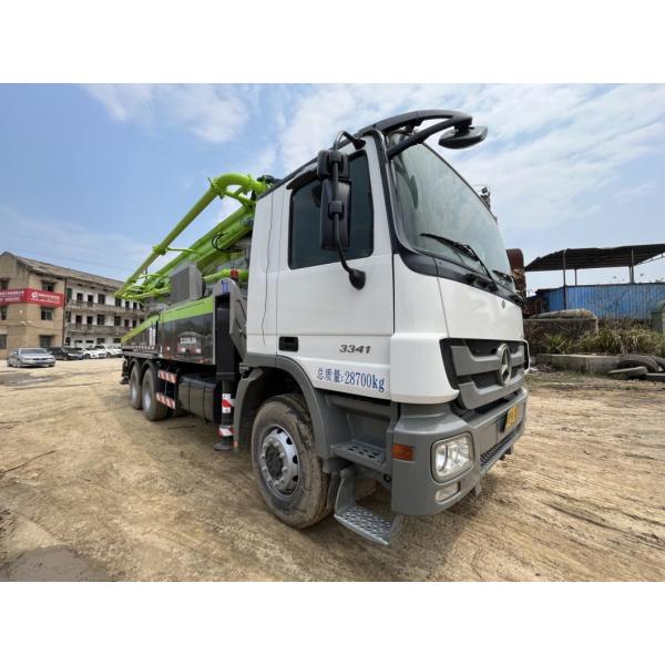 Structure Cylinder Type 28700kgs Used Concrete Pump Truck with Mercedes Benz Zoomlion 38m