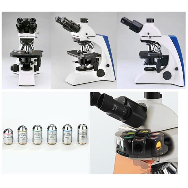 Infinity Optical Upright Fluorescence Microscope LED / Halogen Transmitting