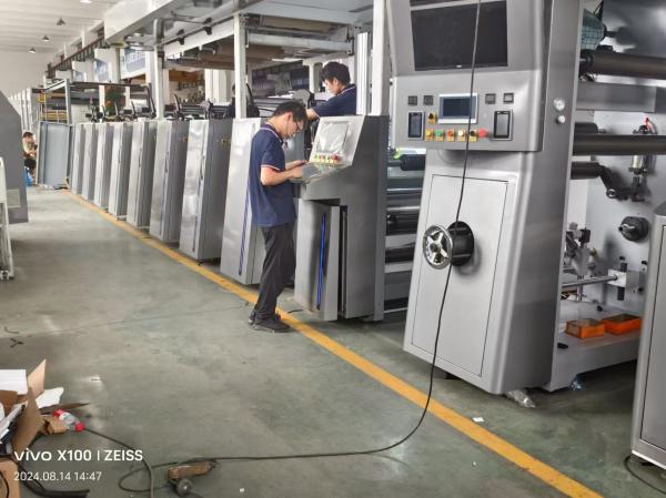 PLC system High Speed Flexo Printing Machine Adjustable Speed Stable Operation