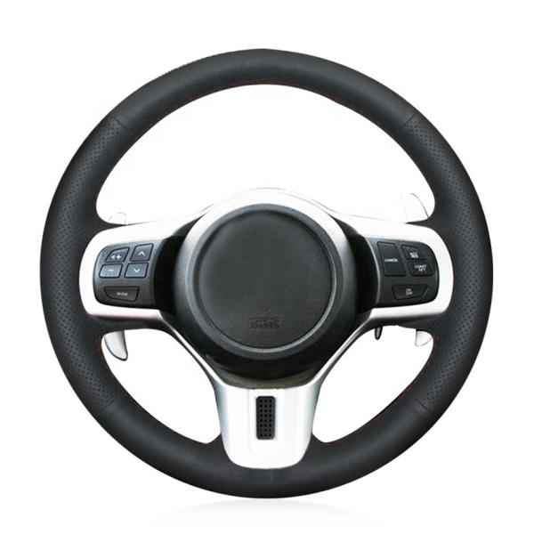 For Mitsubishi Lancer 10 EVO Evolution Custom the Steering Wheel Covers with Hand Sewing DIY
