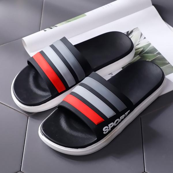 Flexible Mens Lightweight Summer Slippers , Non Slip Shower Sandals SW191191