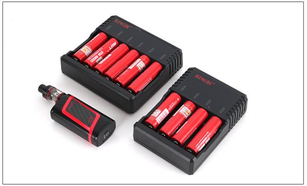 2 / 4 / 6 Bay Intelligent 4.2 V Battery Charger For 18650 18350 Battery 290g Weight