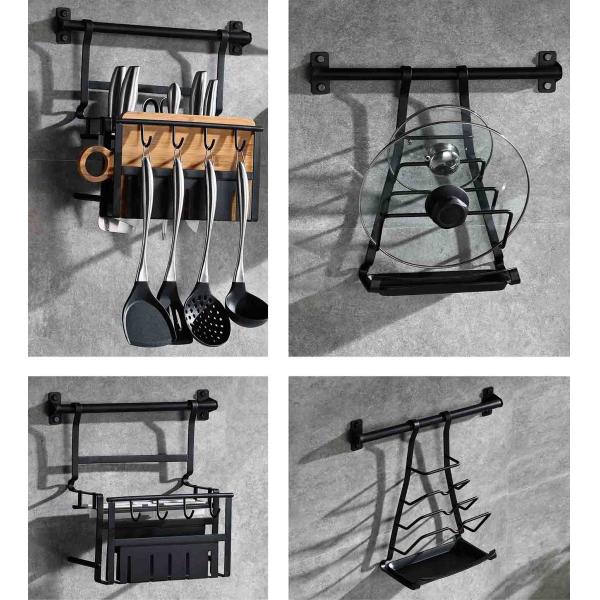 Multipurpose Wall Mounted Kitchen Shelf SUS304 Stainless Steel Material