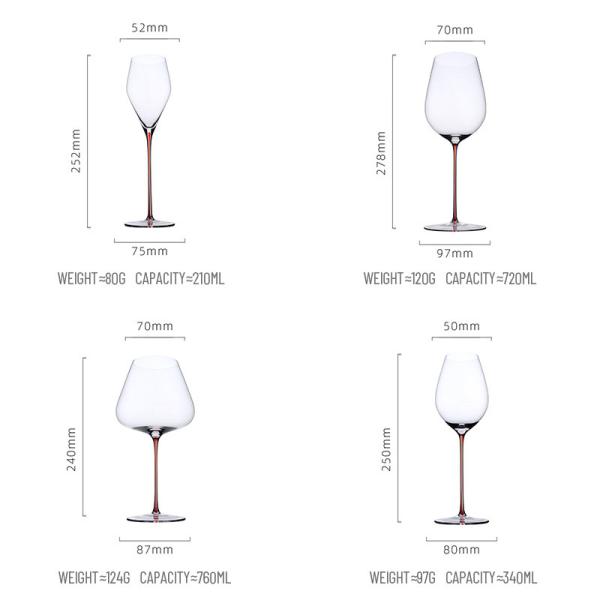Custom 400Ml Clear Red Wine Glass Cup for wedding Wine Glass Goblet Yeti Wine Glass