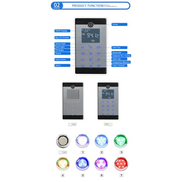 Anti Rusting Steam Bath Equipment / 6kw Steam Generator 304 Stainless Steel Material