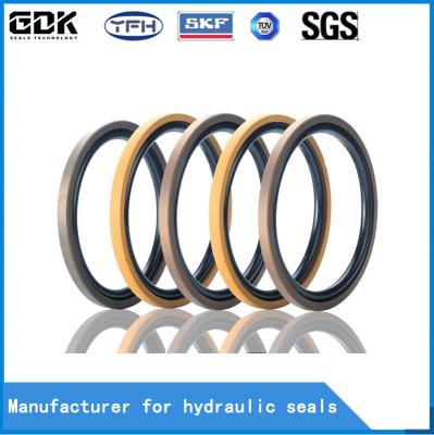 Selo de bronze do pistão de SPGO PTFE NBR hidráulico para a máquina escavadora Construction Machinery