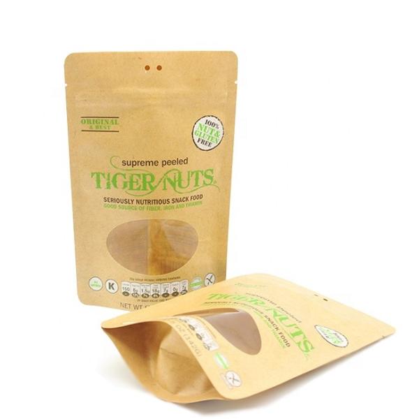 Kraft Stand Up Pouch Printed Paper Tea Bag Custom Zipper Lock Heat Seal Printed Pouch (Крафт Стоящий Пакет Печатный Бумажный Чайный Пакет)