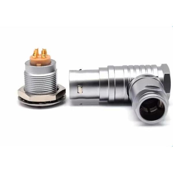 Lemo 3B Connector FHG 3B 4pin Cable Connector Right Angle Solder Connector FHG.3B.304