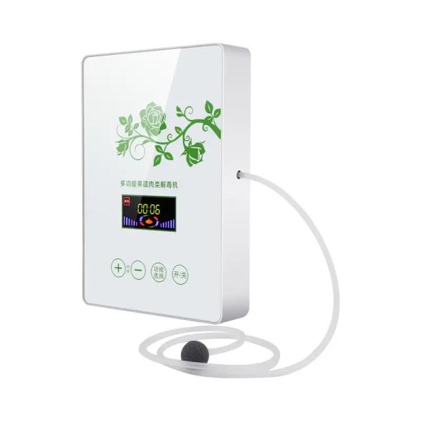 Homefish Painel de vidro portátil de esterilização de frutas e vegetais Máquina multifunção inteligente 400mg/h Gerador de ozônio para cozinha
