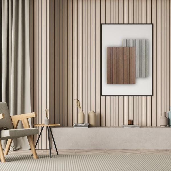 Wood Plastic Composite Interior WPC Wall Panel For Household UV Resistant