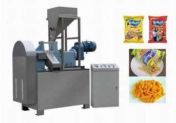 Máquina 200KG/H del extrusor de tornillo de los SS 201 304 Fried Snack Production Line Double