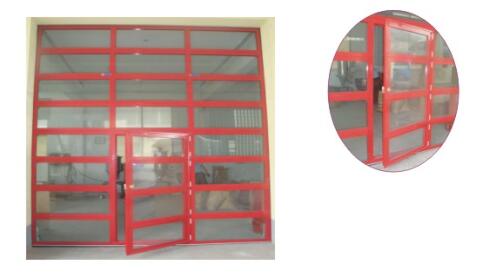 Быстрая реакция Прозрачная гаражная дверь Современные алюминиевые двери Акриловое стекло Низкая цена Жилой электроавтоматический