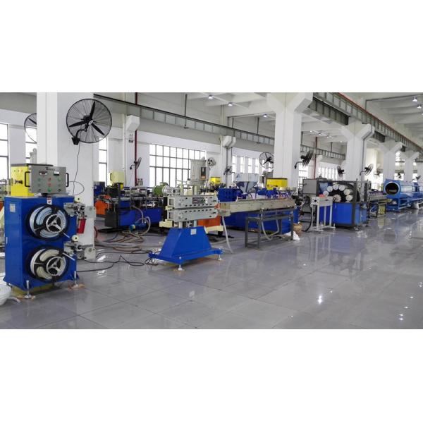 Шланг сада/заплетенная пряжа усилили линию штранг-прессования шланга ПВК, машину штранг-прессования трубы ПВК пластиковую