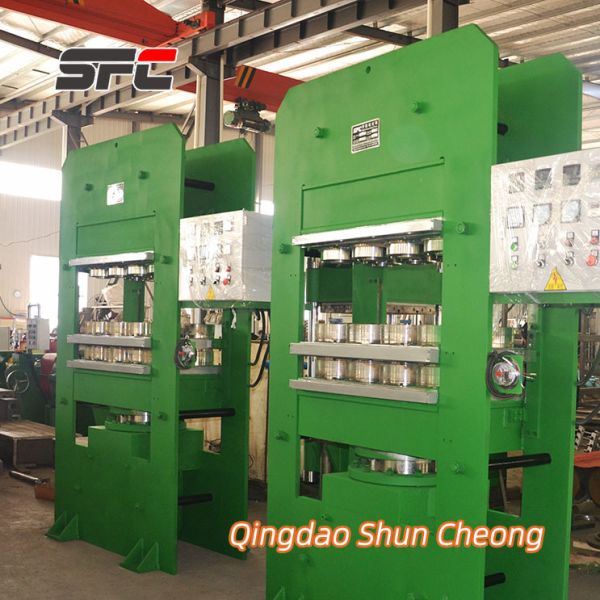 Automatic PLC Control Frame Structure Hydraulic Push-Pull Mold Rubber Vulcanizing Machine for Wheelbarrow Tire Making