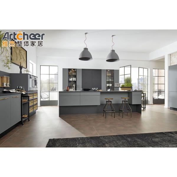 Modern Design L Shape Kitchen Cabinet with Magic Corner Basket and 3 Years Warranty