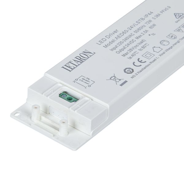 Mirror Light IP44 LED Driver 24v 60w CE Certification With 87% Efficiency