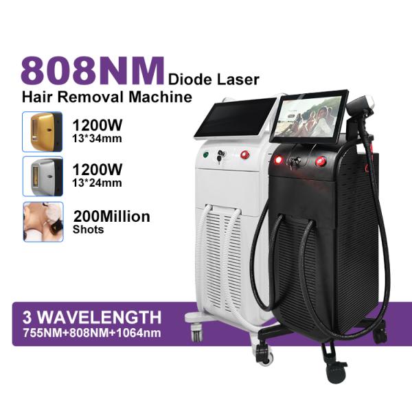 Vertical Professional Painless Lazer 808 nm Titanium Beauty Device Diode Laser Hair Removal Machine