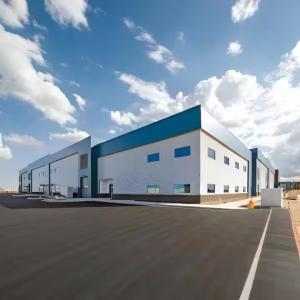 Industrial Prefab Steel Warehouse Building , Prefabricated Steel Structure