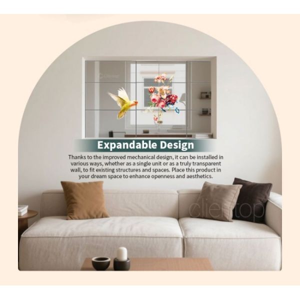 49 Inch HD Touch Ultra Thin T-shaped Desktop Bar-type OLED Transparent Advertising Display
