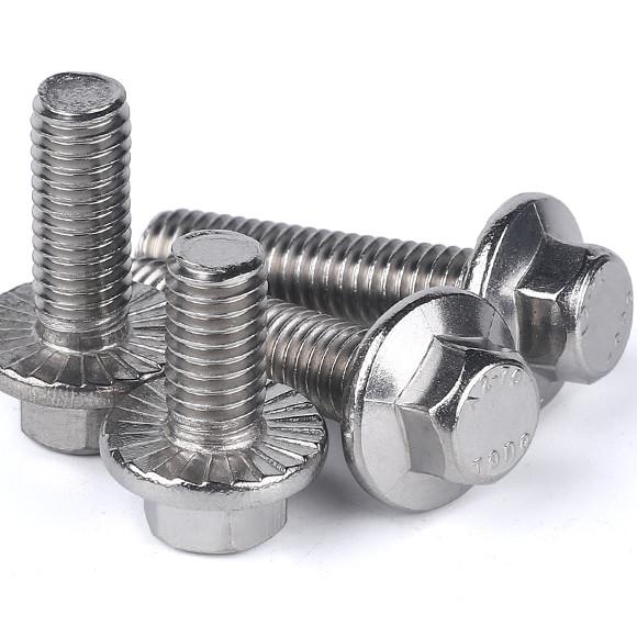 Metric Din6921 DIN6923 Serrated Hex Flange Bolt And Nuts  JIS Standard