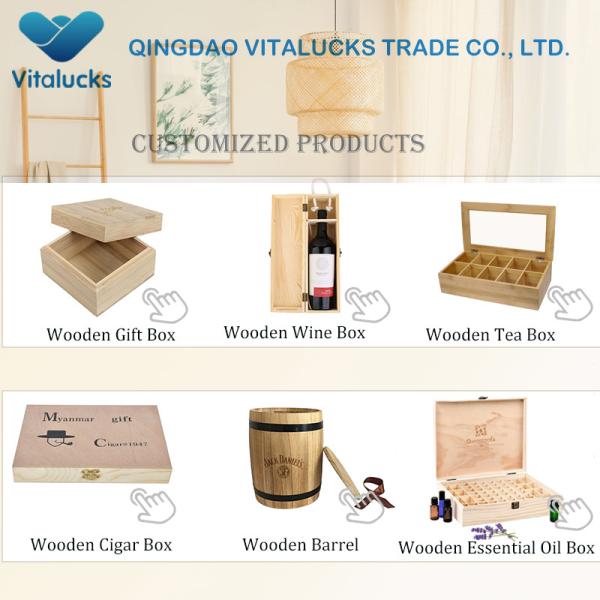 Customized Logo Walnut Wood Tray Home Decor Serving Tray with Handles