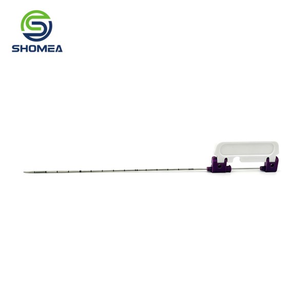 Customized Medical Biopsy Puncture Needle With Plastic Mount Base