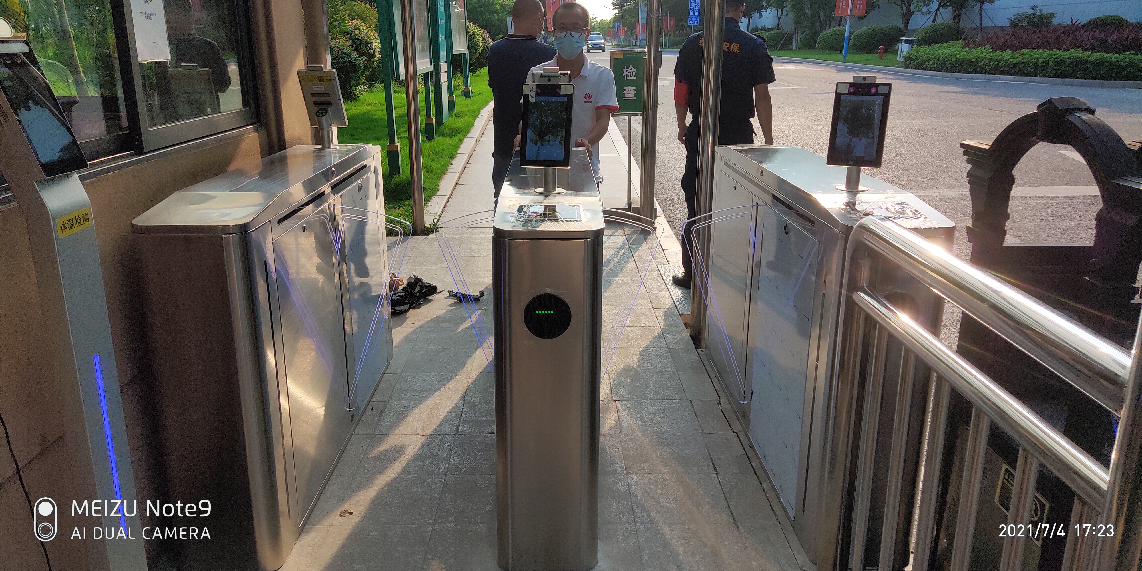 Контроль безопасности доступа-Pederstrain Speed Gate-QR Code-Self-Supermarket-GYM-Collecionador de cartões-RFID/QR Code