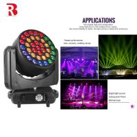 LED Moving Head 37pcs 15W 4-In-1 LED Stage Light Zoom Wash Com Alto Efeito