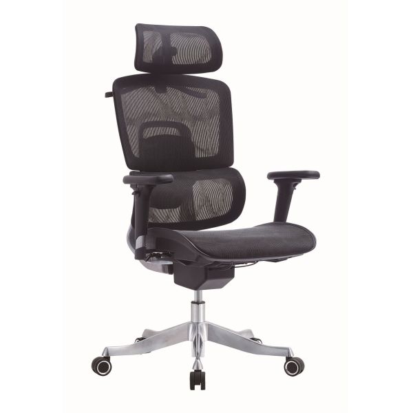Aluminum Ergonomic Office Mesh Chair Revolving Height Adjustable