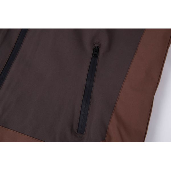 Men's 10000mm Waterproof Windproof Classic Jacket with Adjustable Fit and Color-Block Design