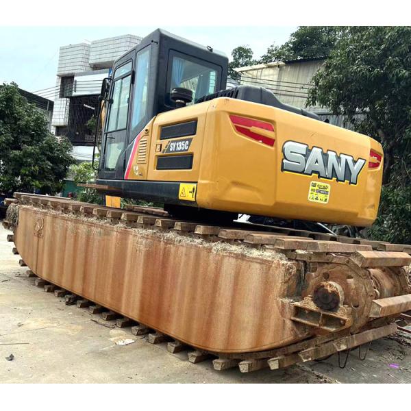 2020 Sany SY135C Excavadora anfibia Crawler Excavadora de pontón 1081 Horas de trabajo