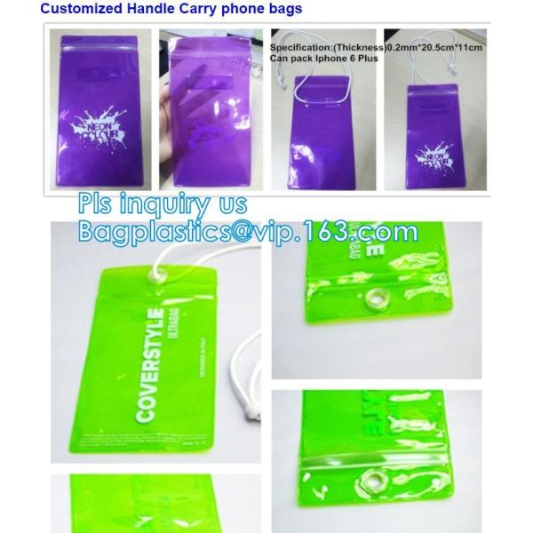 Zipper Pouch Plastic Cosmetic Bag Pouch Vinyl Slider Zipper Bag, Zipper slider clear shopping plastic packaging bags