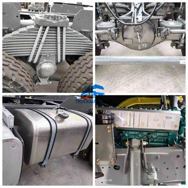 10 Wheel Tire Sinotruk Howo 336 Cargo Truck Chassis For Ethiopia