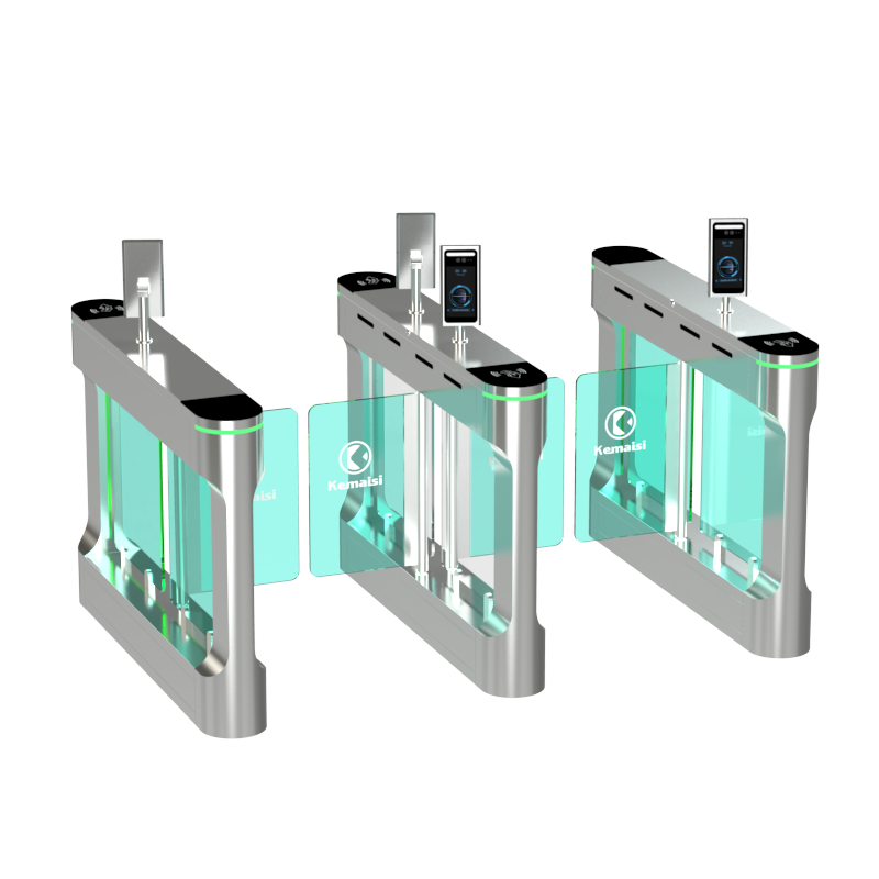 QR Code Recognition Swing Gate Turnstile Smart Campus Visitor Access 550mm Wide Channel
