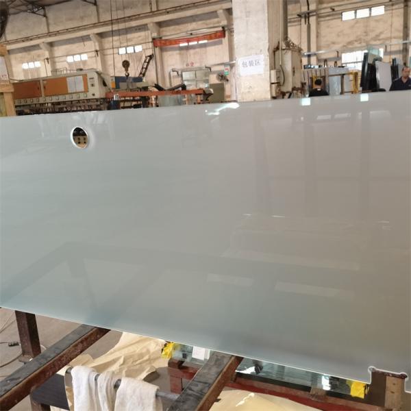 Frost Acid Etched Tempered Shower Glass 8-12mm Thk Swinging Glass Door