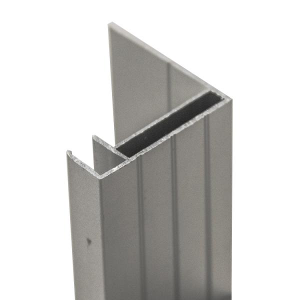 6061 T6 L Shape Aluminum Curtain Wall Profile Solar Panel Cell Frame Profile