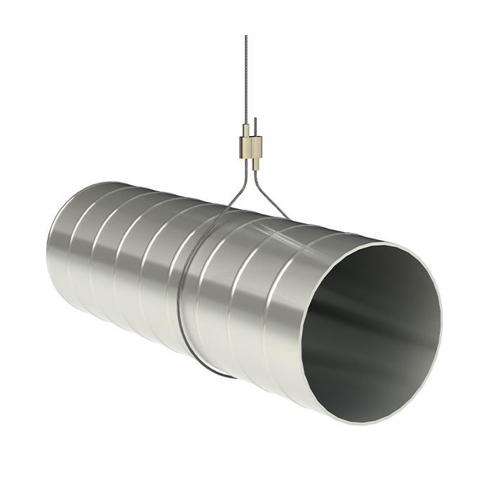 Adjustable HVAC Duct Hanging Kit Turnbuckle Tensioner Wire Rope Suspension Set Stainless Steel Cable