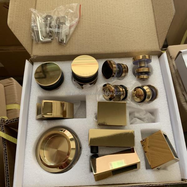 Зеркальная отделка Сдвижная стеклянная дверь оборудование для душевой двери