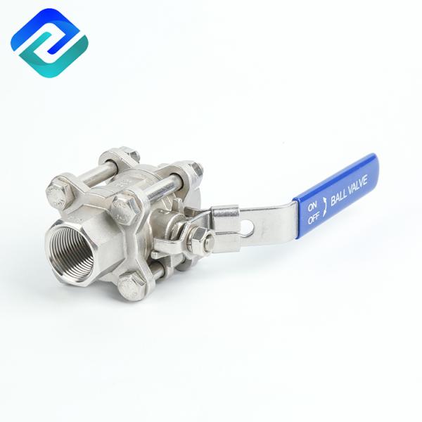 1000wog Stainless Steel 304 / 316 3pc Ball Valve