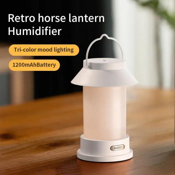 400ml USB Wireless Design Criativo Portátil Camping Lanterna Forma Diffuser Tipo Pendente Humidificador de Neblina Frio Exterior