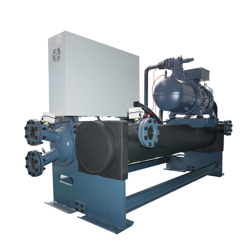 Industrial HMI R134 Water Cooled Screw Compressor Chiller For Injection Molding