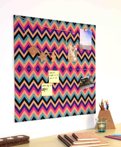 FSC Custom Cork Board 4 Pack Self Adhesive Cork Tiles Eco Friendly