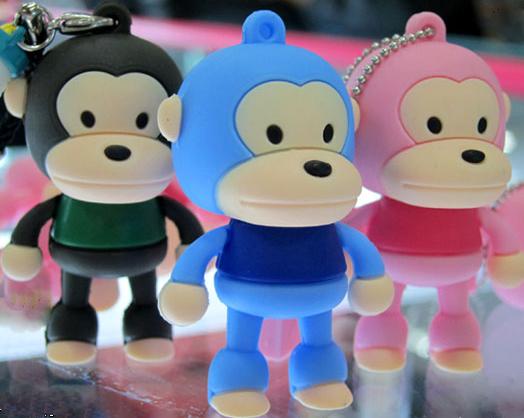 O flash bonito de USB do macaco grande bonito da boca conduz