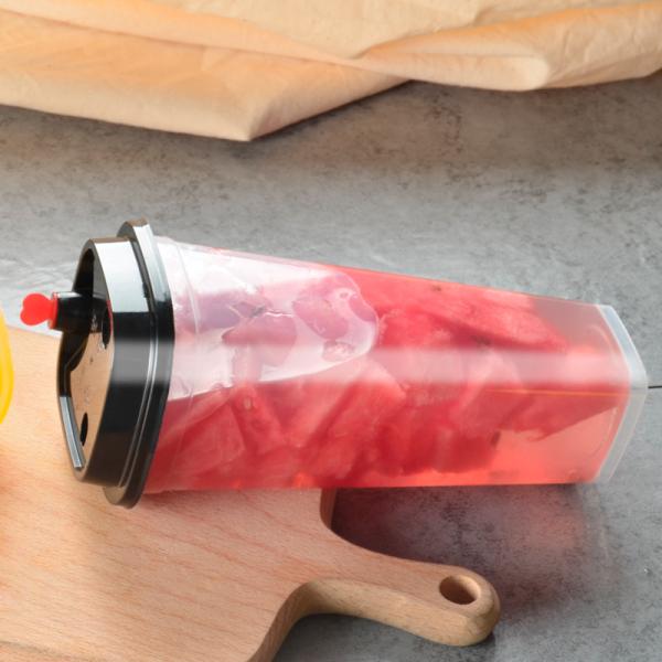 BPA Free Disposable Bubble Tea Cups 32oz Pp Plastic Coffee Cup