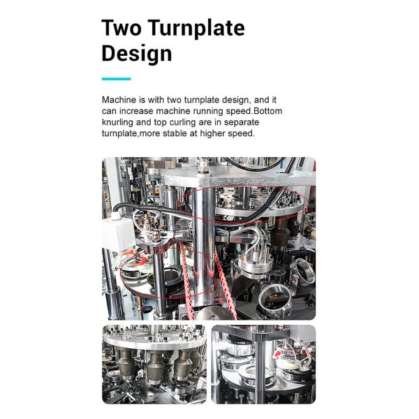 Стена двойника оборудования машины производства кофейной чашки 16 OZ бумажная