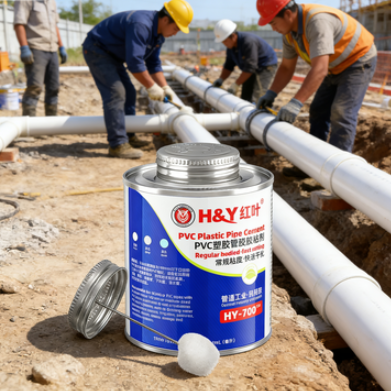 Chloroprene Rubber Construction Grey PVC Pipe Adhesive 500ml