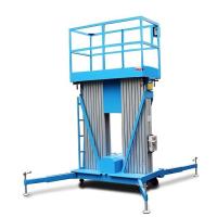 12m Vertical Double Mast Lift Telescopic Electric Mast Boom Lift